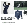 Bộ áo mưa golf nam Taylormade 2 màu xanh đen