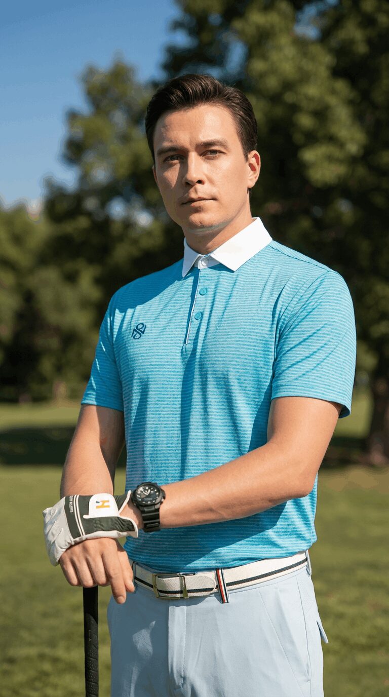 Áo Polo Golf Nam Vân Mờ Pastel | Noressy Ảnh sản phẩm số 20 áo polo golf nam vân mờ Noressy