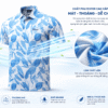 Áo Polo Golf Tropic Cool | Titleist Infographic mô tả chi tiết chất vải áo polo golf tropic cool Titleist