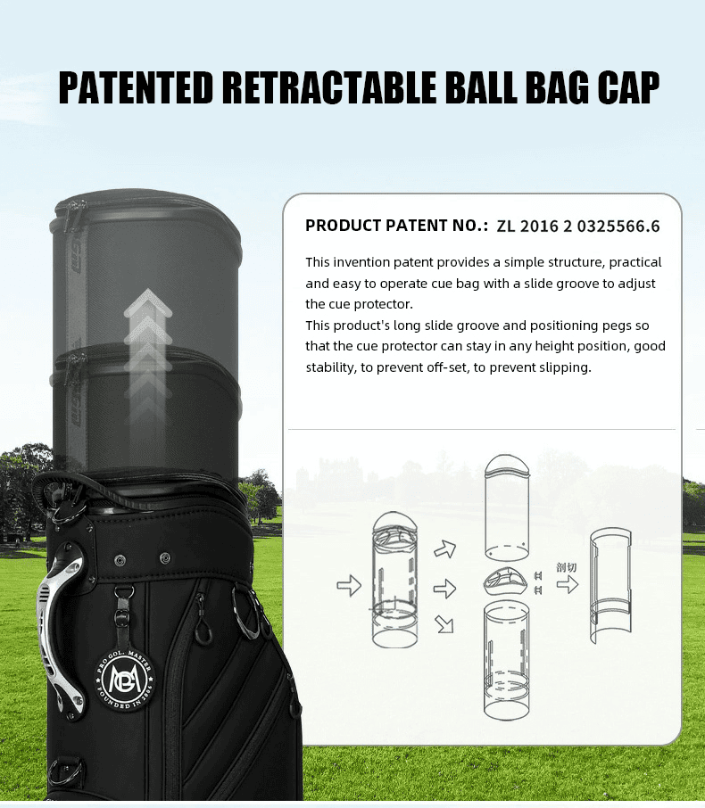 Túi Đựng Gậy Golf 4 Bánh Xe Unisex QB153 | PGM Ảnh sản phẩm số 13 túi đựng gậy golf 4 bánh xe QB153 PGM
