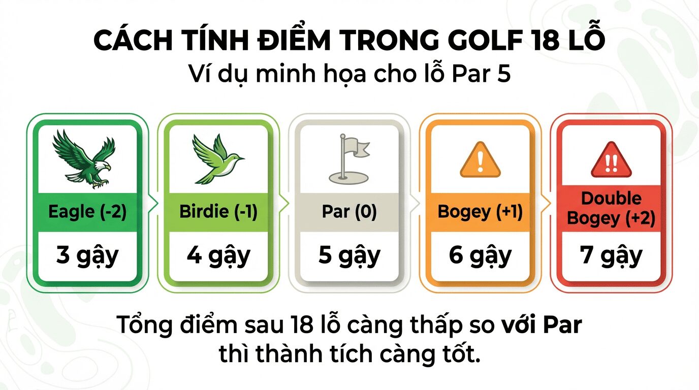 Các tính điểm trong golf 18 lỗ