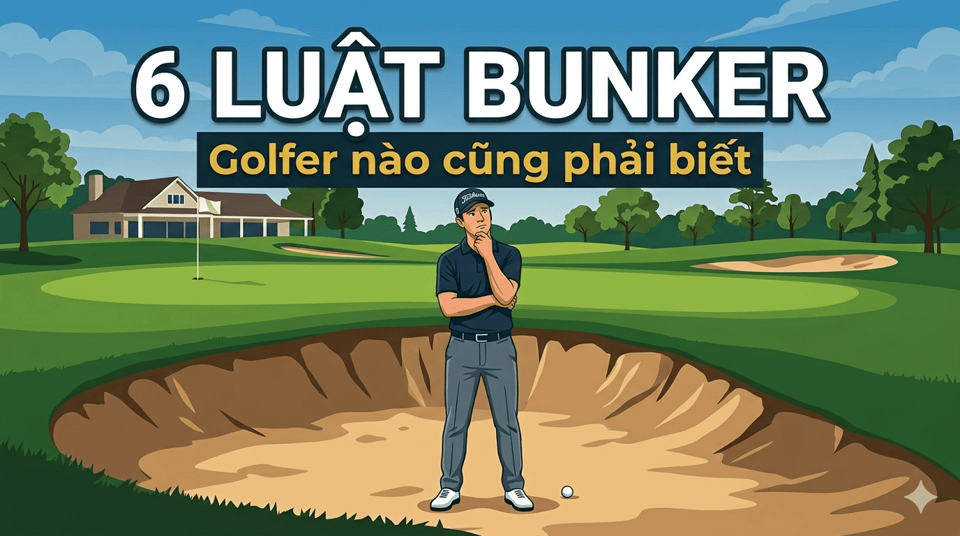 6 luật golf về bẫy cát