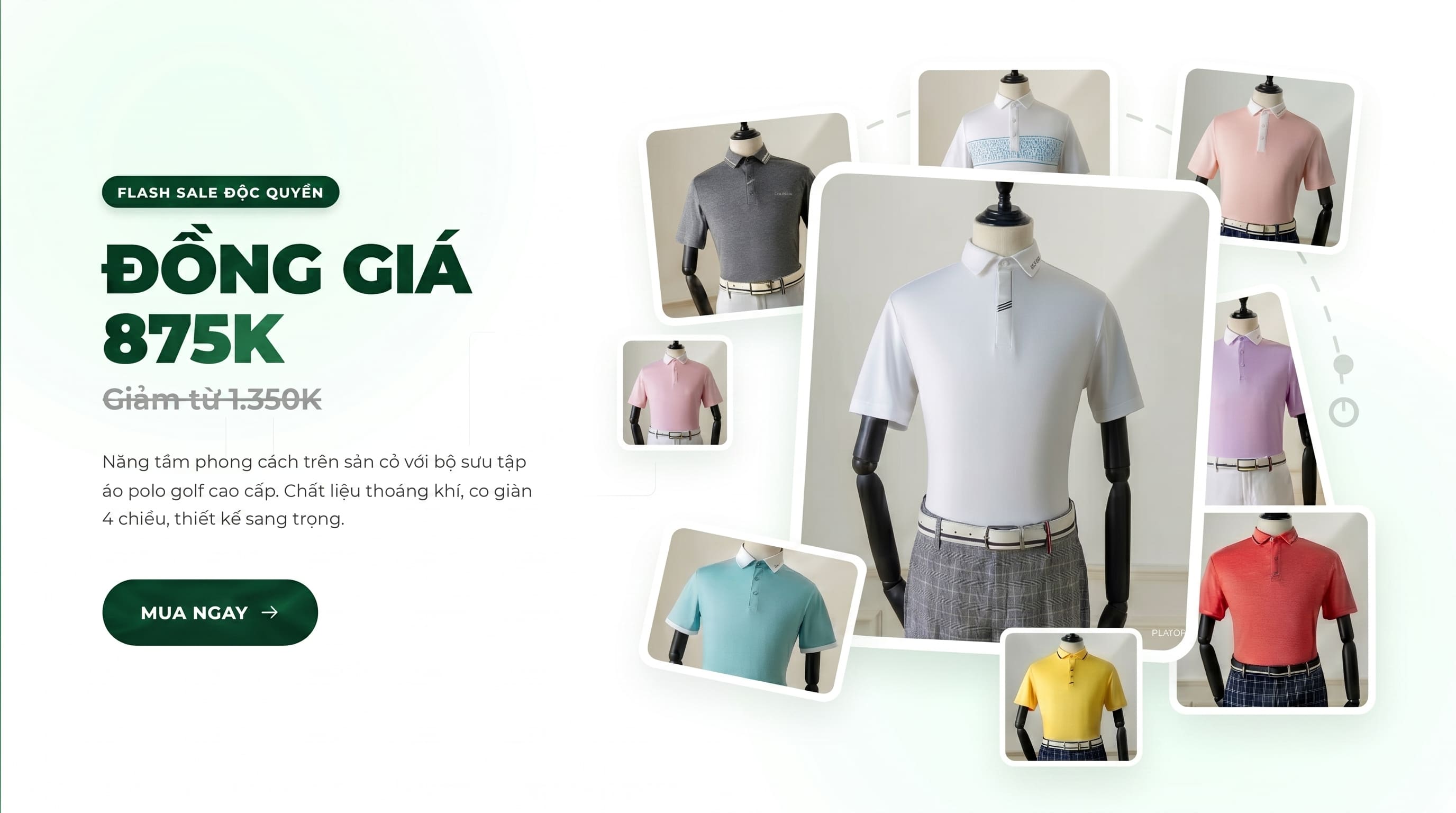 anh san pham so 1 sale dong gia ao golf nam noressy 875k