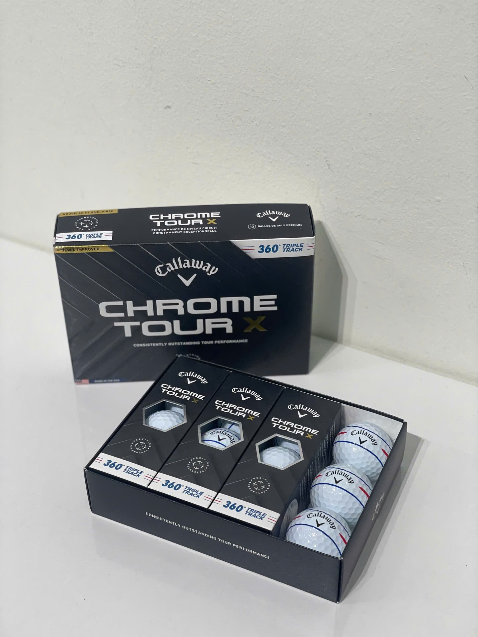 Hộp 12 Bóng Golf Chrome Tour X Tripple Track | Callaway Ảnh sản phẩm số 8 hộp 12 bóng golf chrome tour x tripple track Callaway