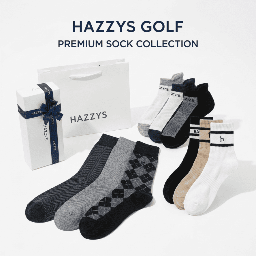 Set 3 Đôi Tất Nam/Nữ Chính Hãng | Hazzys Ảnh sản phẩm số 1 tất golf Hazzys nam nữ chính hãng