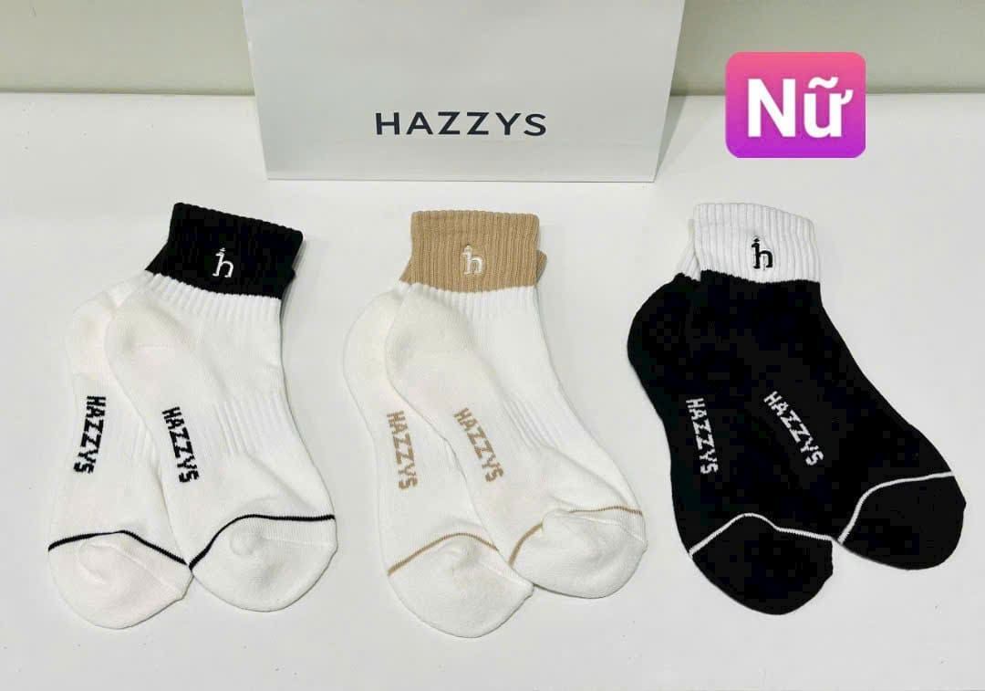 Set 3 Đôi Tất Nam/Nữ Chính Hãng | Hazzys Ảnh sản phẩm số 2 tất golf Hazzys nam nữ chính hãng
