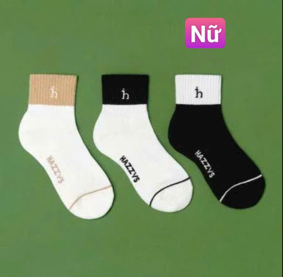 Set 3 Đôi Tất Nam/Nữ Chính Hãng | Hazzys Ảnh sản phẩm số 3 tất golf Hazzys nam nữ chính hãng