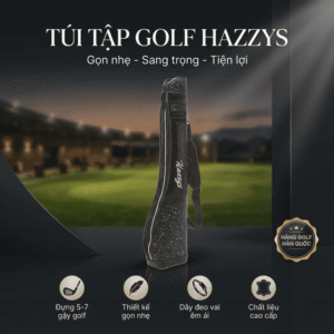 Ảnh sản phẩm số 5 túi tập golf Hazzys chính hãng màu đen