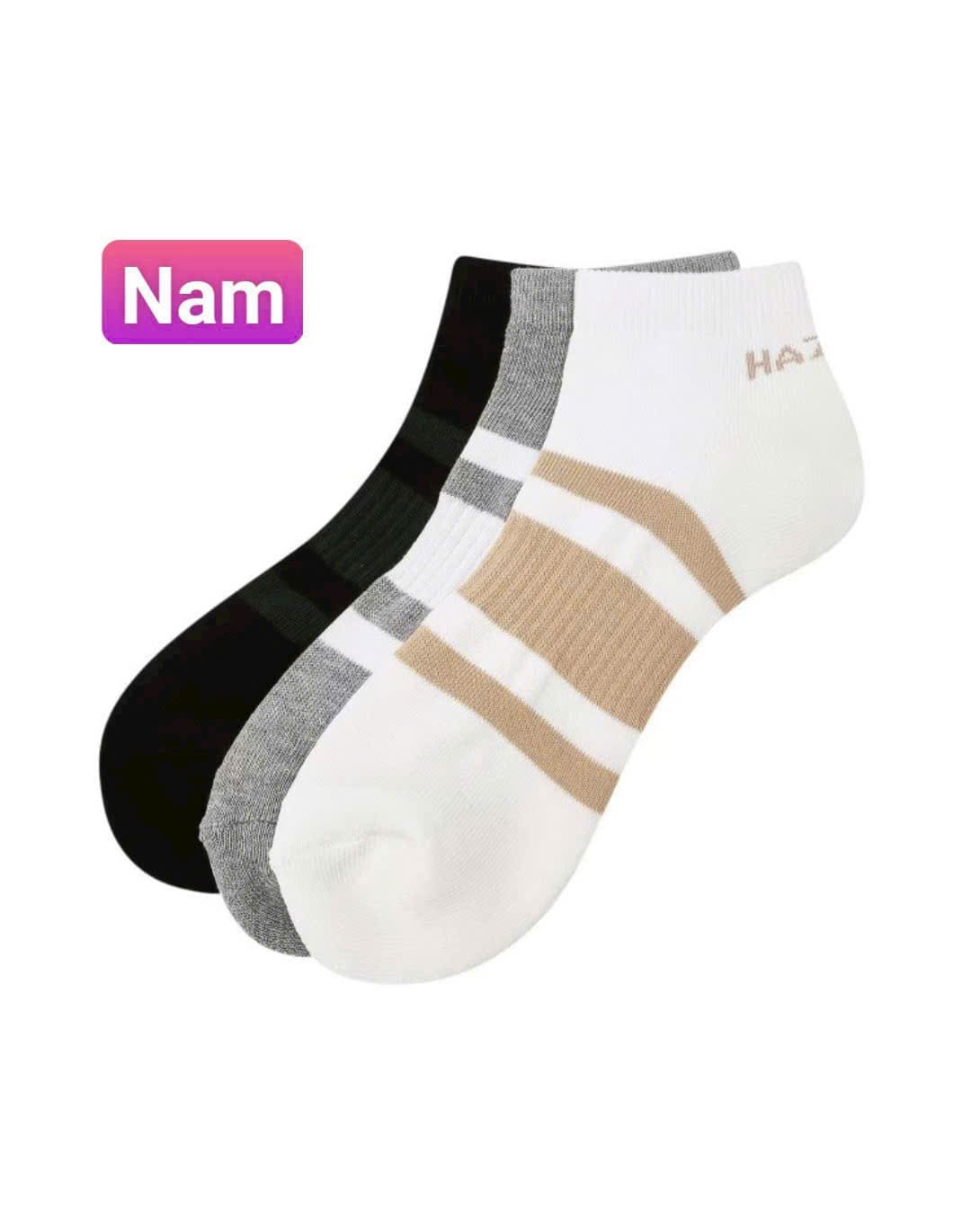 Set 3 Đôi Tất Nam/Nữ Chính Hãng | Hazzys Ảnh sản phẩm số 6 tất golf Hazzys nam nữ chính hãng