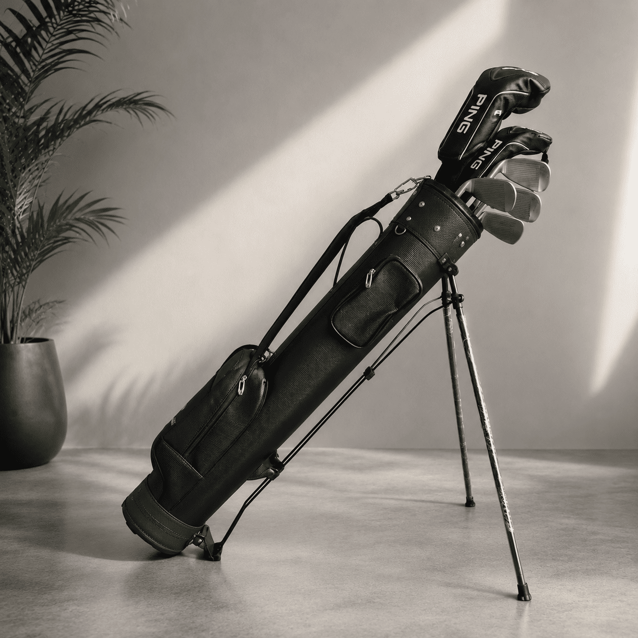 Túi Tập Golf Có Chân Chống Gọn Nhẹ Sunday Bag | Ping Ảnh sản phẩm số 5 túi tập golf có chân chống gọn nhẹ sunday bag Ping màu đen