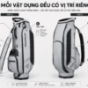 Ảnh sản phẩm số 6 túi đựng gậy golf 2MFCB TL589 Caddy Bag Taylormade màu xám