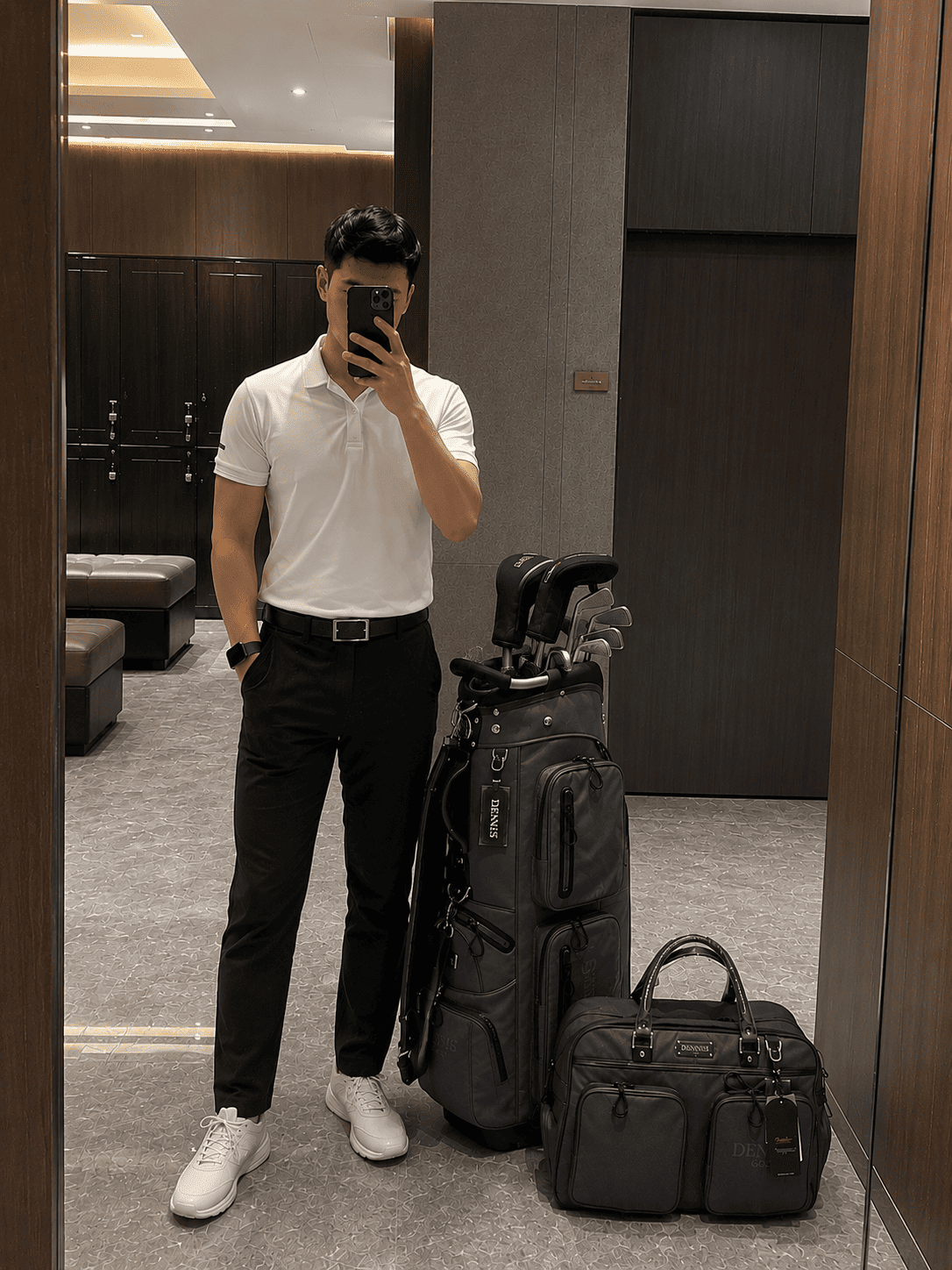 Bộ Túi Gậy Golf Và Túi Đựng Quần Áo | Dennis Golf golfer sử dụng bộ túi gậy golf dennis