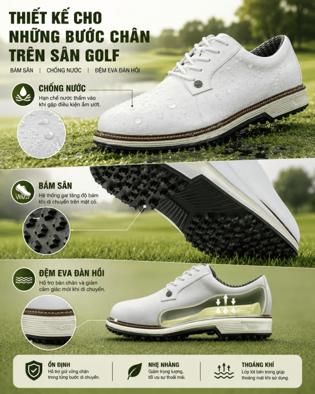 Ảnh sản phẩm số 2 giày golf nam casual sports XZ393 PGM
