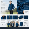 Ảnh sản phẩm số 21 áo golf bomber Noressy Golf Xanh