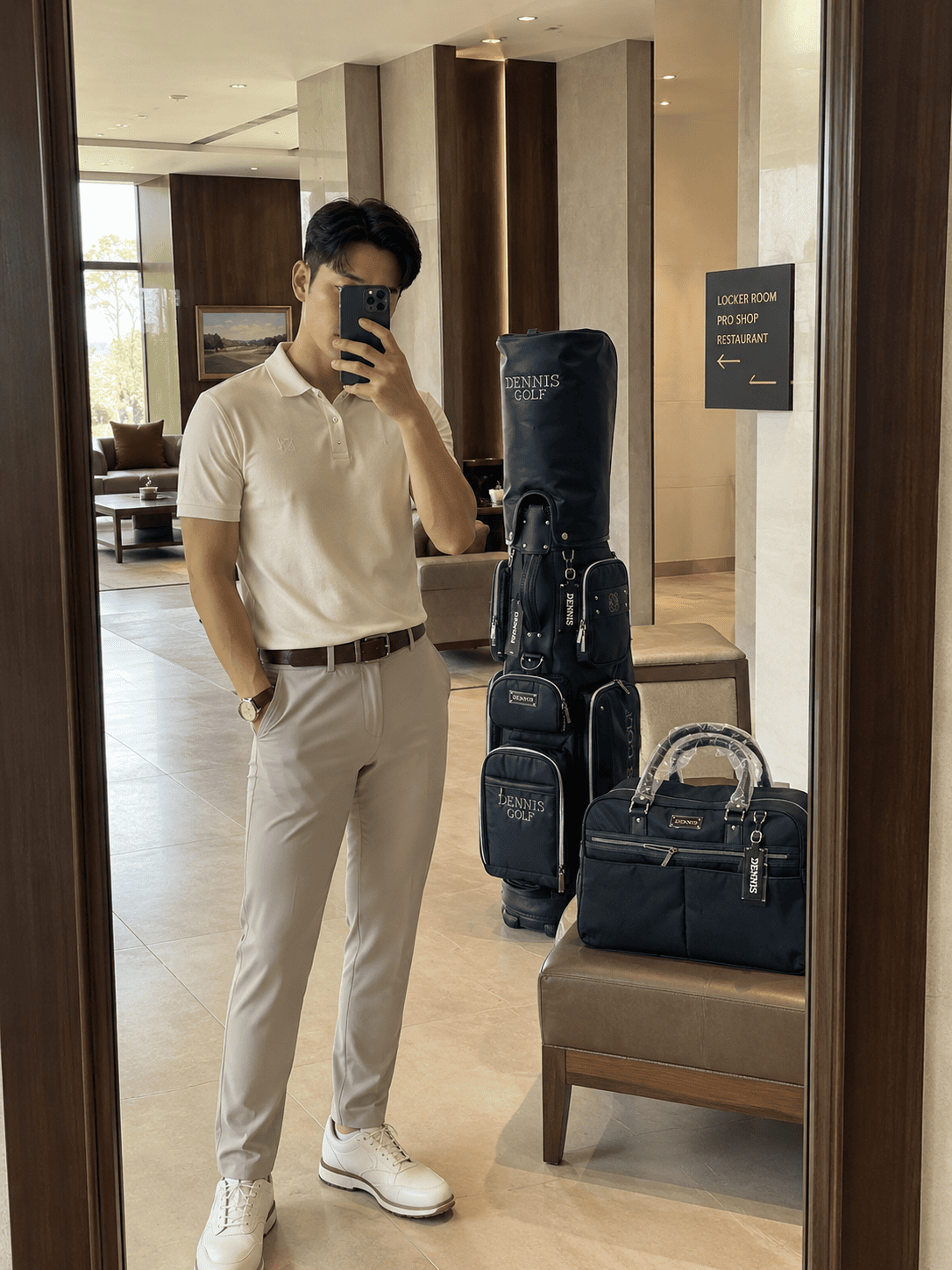 Bộ Túi Gậy Golf và Túi Quần Áo Q2XM-CB011 | Dennis Golf ảnh sản phẩm số 22 bộ túi gậy và túi quần áo golf Q2XM-CB011 Dennis Golf Golf Xanh
