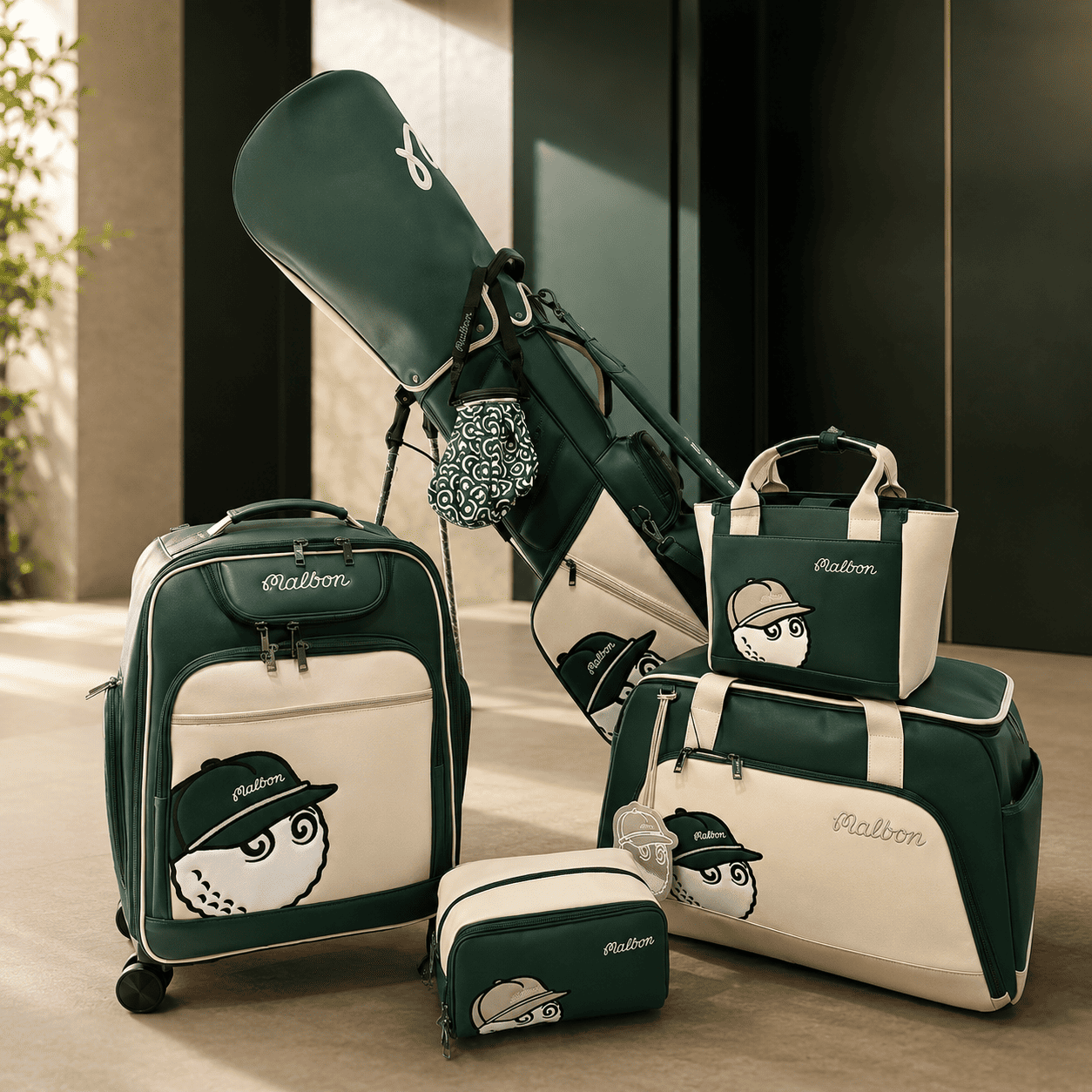Ảnh sản phẩm số 33 combo boston cluthc caddy tote bag clubhouse signature malbon