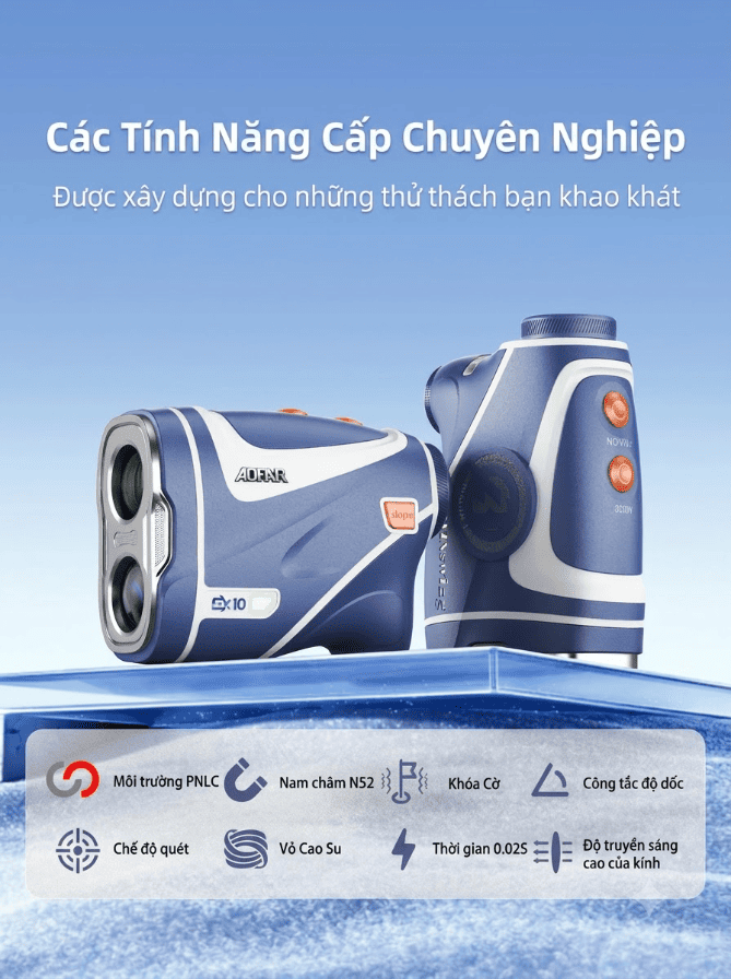 Máy Bắn Khoảng Cách Golf Aofar GX10 1200 Yards - Đo Hồng Ngoại - Đo Độ Dốc Ảnh sản phẩm số 4 máy bắn khoảng cách. golf Aofar GX10 1200 Yards đo hồng ngoại golfxanh