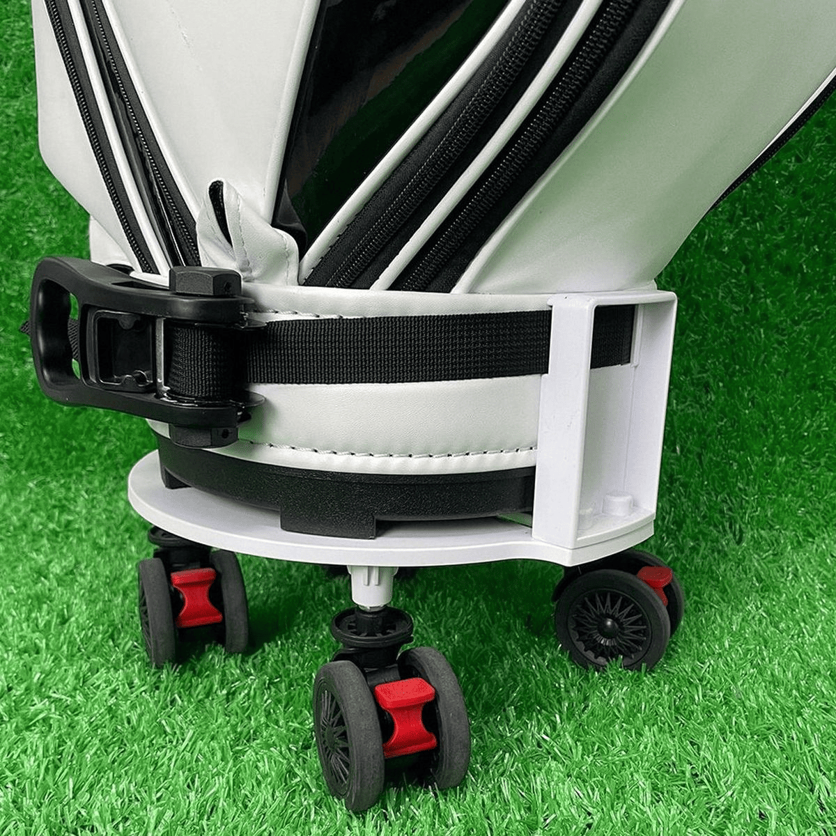 Chân Đế Di Chuyển Túi Golf Dễ Dàng Ảnh sản phẩm số 5 chân đế di chuyển túi gậy golf màu trắng CDTG01 Golf Xanh