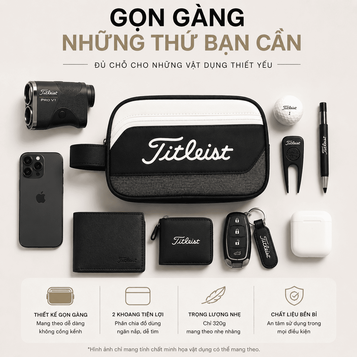 Túi Golf Cầm Tay Persuit Pouch TA25PSPL | Titleist Ảnh sản phẩm số 7 túi golf cầm tay Persuit Pouch TA25PSPL Titleist Golf Xanh