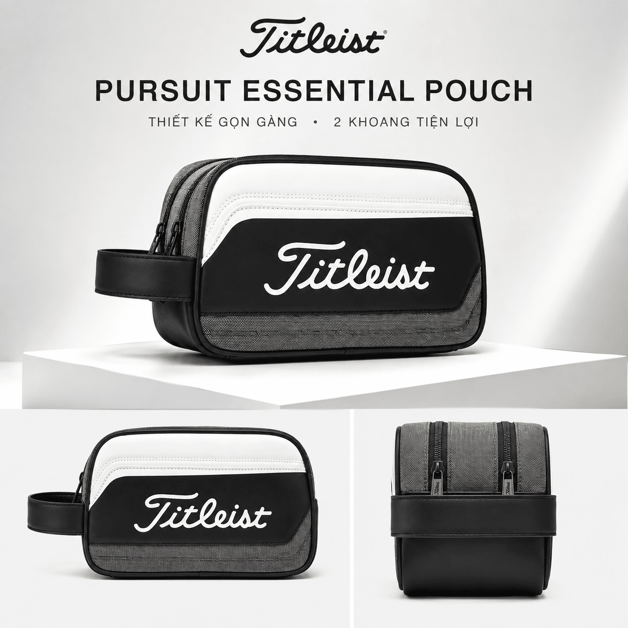 Ảnh sản phẩm số 8 túi golf cầm tay Persuit Pouch TA25PSPL Titleist Golf Xanh