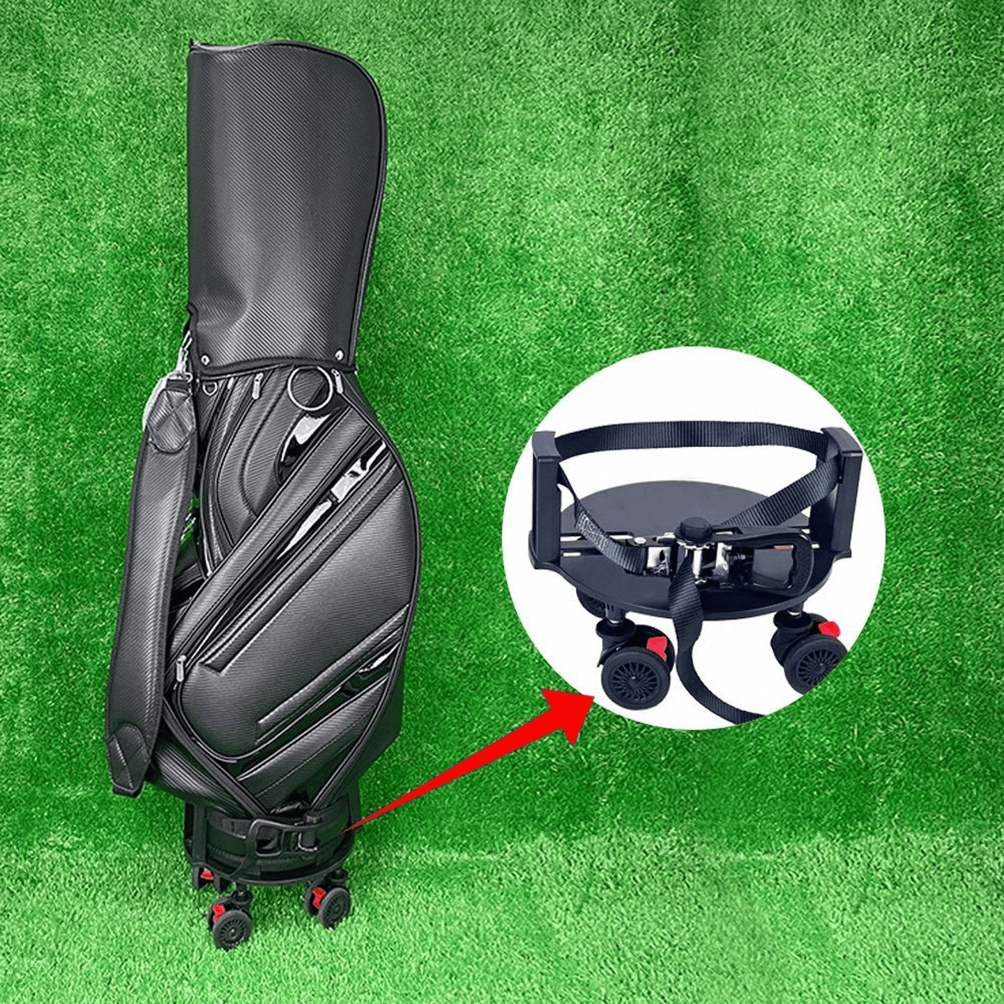 Chân Đế Di Chuyển Túi Golf Dễ Dàng anh san pham so 9 chan de di chuyen tui gay golf cdtg01