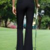 Ảnh sản phẩm số 9 quần golf ống loe nữ hack dáng thắt nơ túi sau KUZ212 PGM Golf Xanh