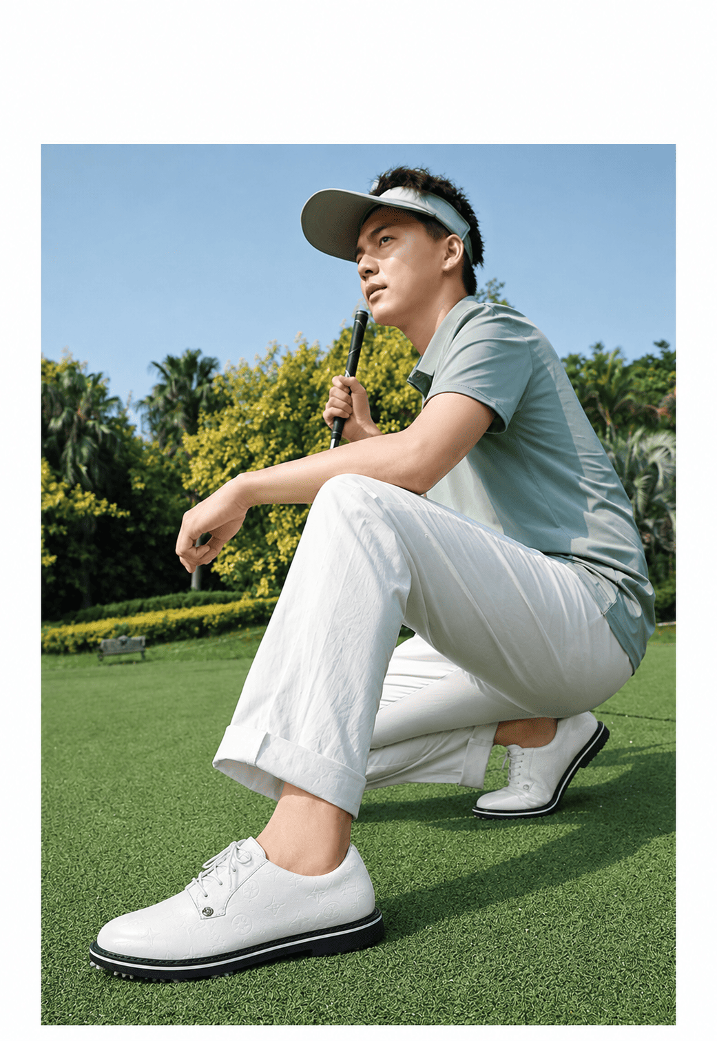 Giày Golf Nam Embossed Gallivanter | G/Fore Ảnh sản phẩm số 1 giày golf nam Embossed Gallivanter GFore GG82 Golf Xanh