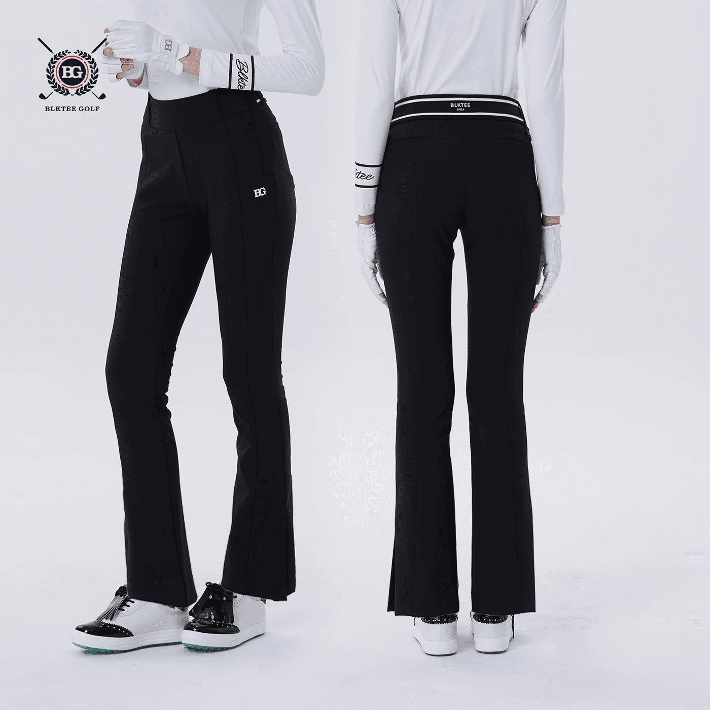 Ảnh sản phẩm số 10 quần golf nữ cạp cao ống đứng tông dáng BLKTee QDGF18 Golf Xanh