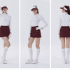 Ảnh sản phẩm số 12 set váy golf nữ PG màu trắng đỏ 3 mặt