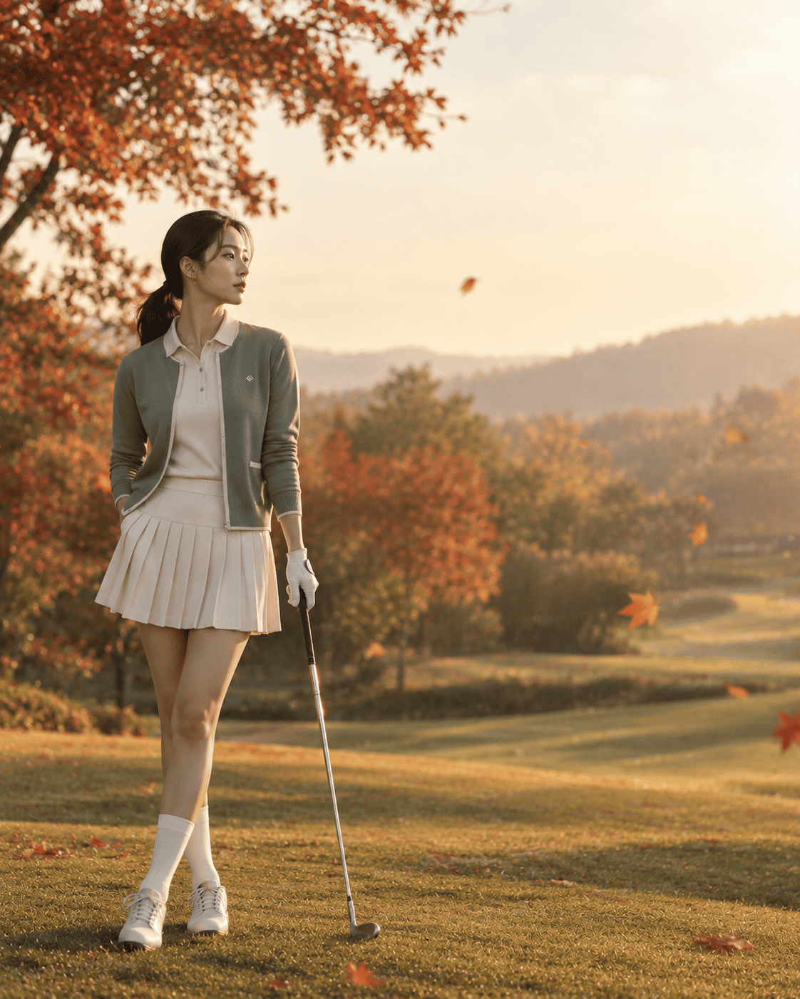 Thời trang golf nữ thu đông - Golf Xanh