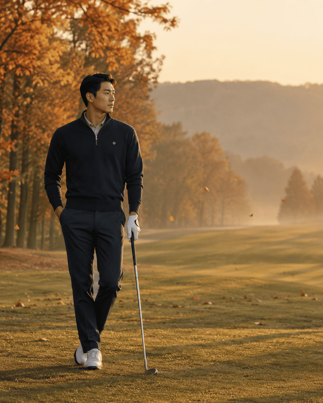 Thời trang golf nam thu đông - Golf Xanh