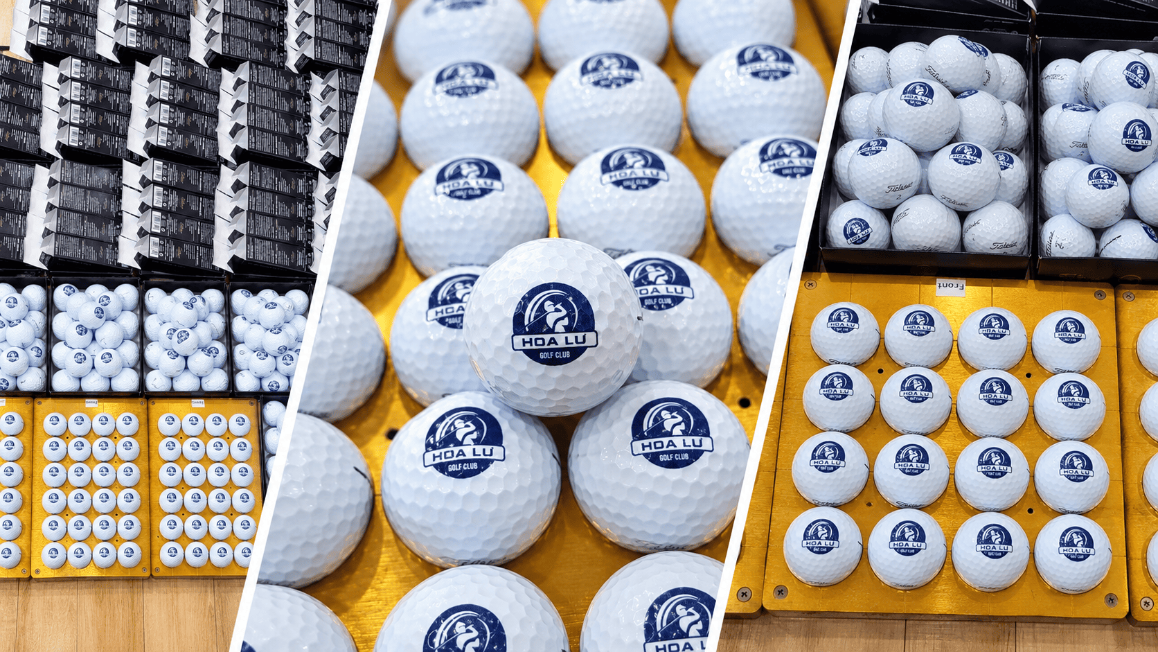 Hộp quà tặng set 3 bóng golf in UV cao cấp