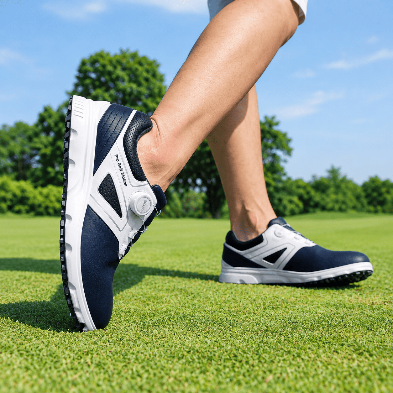 Ảnh sản phẩm số 2 giày golf nam chống thấm thắt dây nhanh XZ304 PGM Golf Xanh